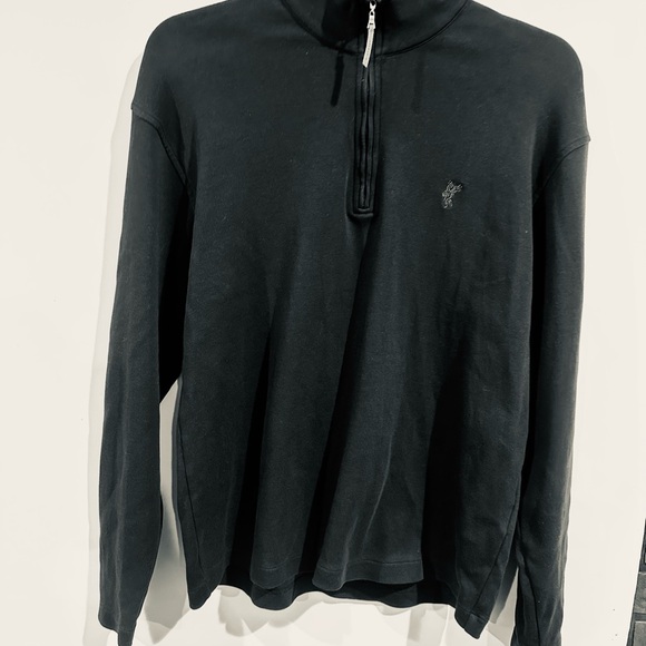 Ashworth Black‎ Zip Up Sweater Fine-Knit - Picture 1 of 7